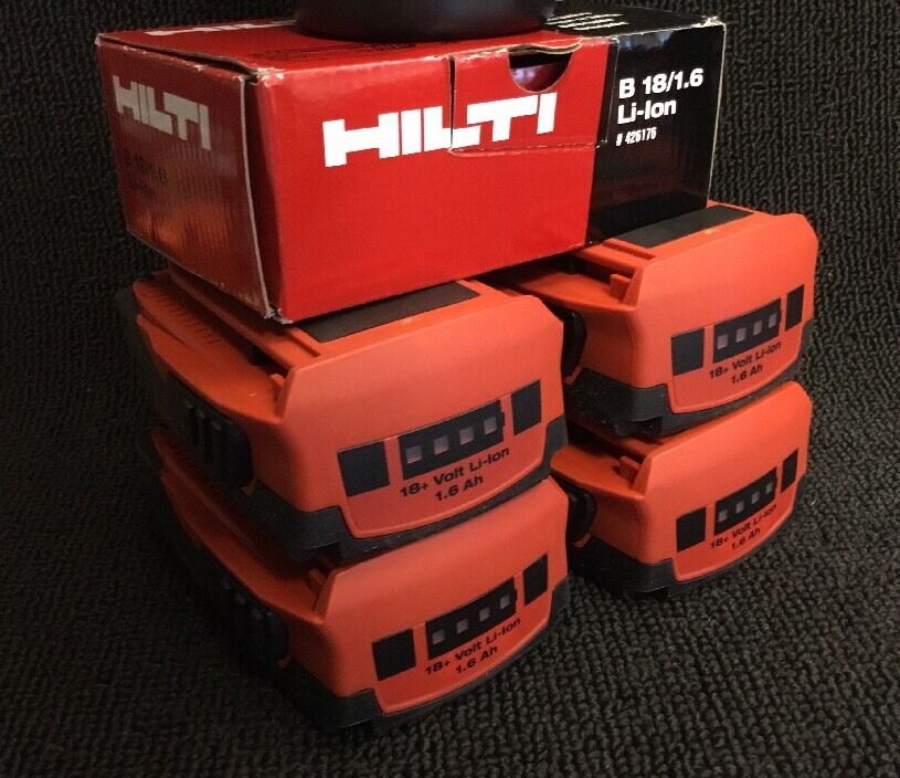 HILTI SFC 18-A, CONTRACTOR PACKET, NEW, 4 BAT, FREE MUG