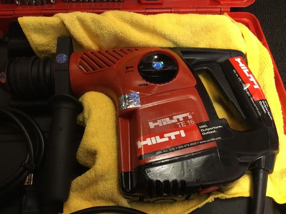 HILTI TE 16, PREOWNED, FREE LASER METER, LOT OF EXTRA