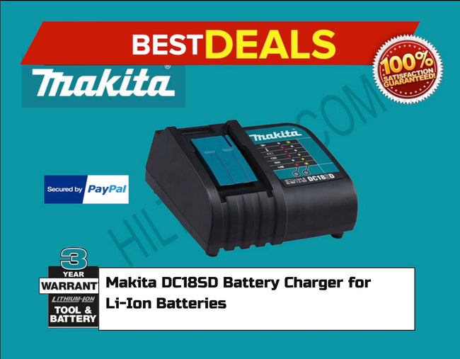 MAKITA DC18SD Battery Charger for Li-Ion Batteries