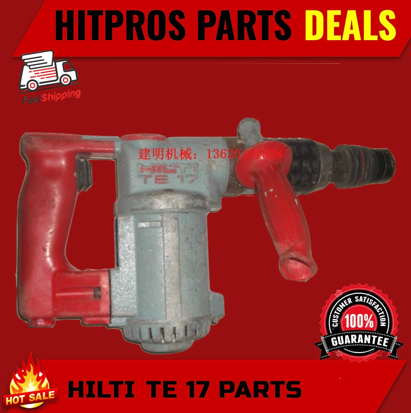 Koolborstels Hilti perforator Te 2, Te 2 S, Te 2 M Koolborstels Hilti perforator Te 2, Te 2 S, Te 2 M