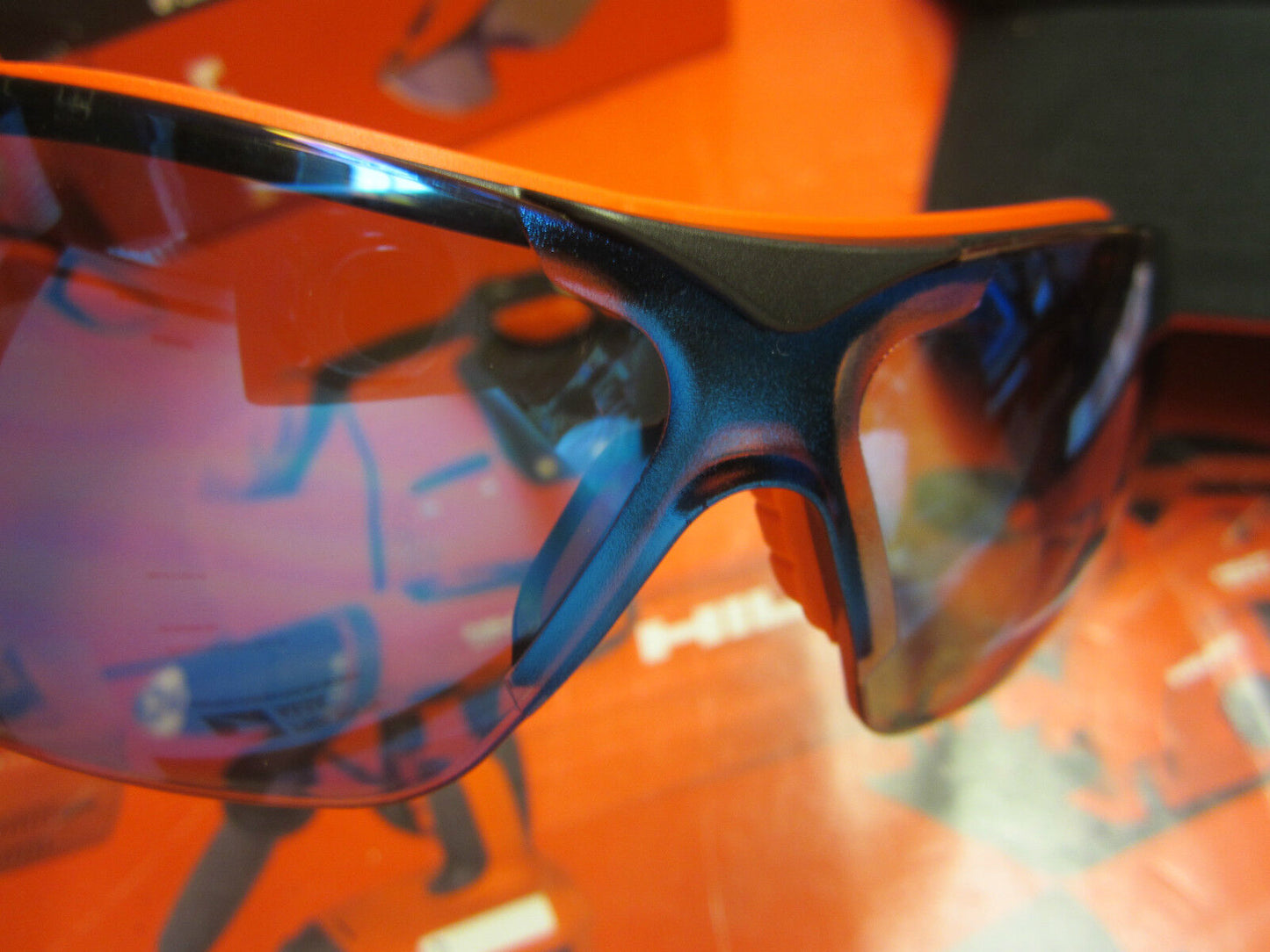 HILTI SAFETY GLASSES TINTED W/ HILTI HAT, BRAND NEW, GREAT