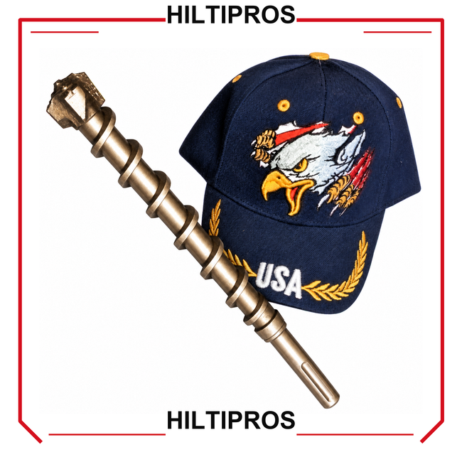HILTI BIT TE GB SDS MAX 1-1/2" X 17-1/4" PREOWNED, FREE HAT, STRONG - HILTIPROS clean product image