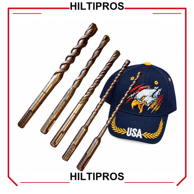 HILTI DRILL BIT 1/2", 3/8", 1/4" SDS PLUS - HILTIPROS clean product image