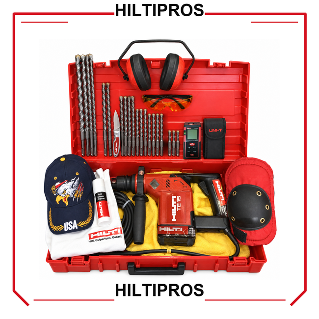 HILTI TE 15, EXCELLENT CONDITION, FREE LASER METER, BITS, AND EXTRAS - HILTIPROS clean product image
