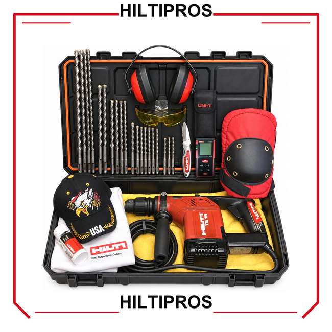 HILTI TE 15, PREOWNED, FREE LASER METER, BITS, EXTRAS - HILTIPROS clean product image