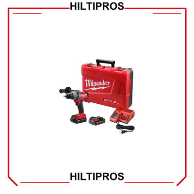 MILWAUKEE M18 FUEL DRILL DRIVER KIT W/2 CMPT BAT, BRAND NEW, FAST SHIP - HILTIPROS clean product image