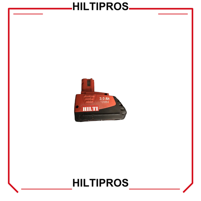 HILTI BATTERY 12V 3.0AH, EXCELLENT CONDITION, FREE AMERICAN HAT - HILTIPROS clean product image