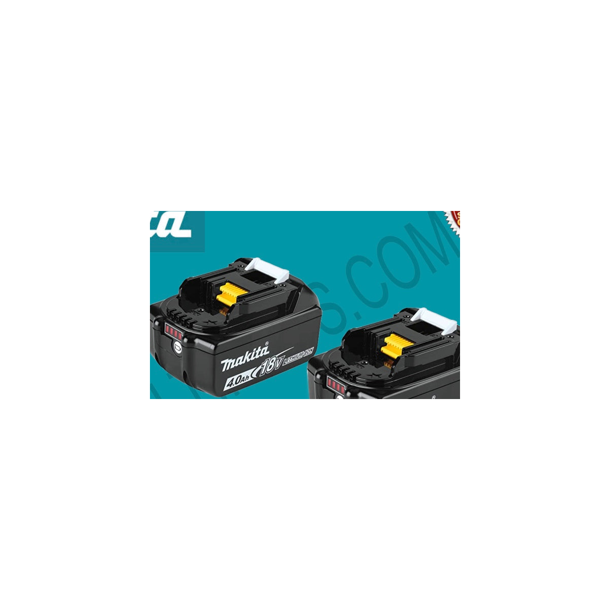 (2) MAKITA BL1840B 18V LXT LITHIUM-ION 4.0Ah BATTERY, BRAND NEW, WITH LED