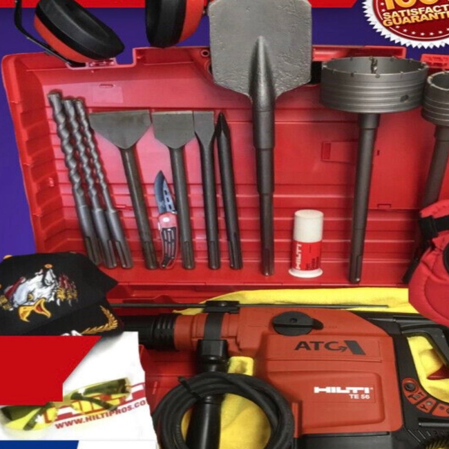 *BRAND NEW* HILTI TE 56 ATC HAMMER DRILL, FREE BITS, EXTRAS