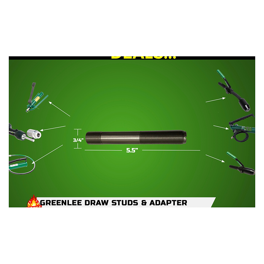 Greenlee (5"X3/4") Draw stud 29452