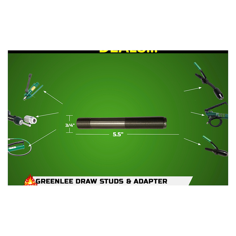 Greenlee (5"X3/4") Draw stud 29452