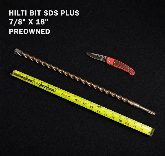 HILTI BIT SDS PLUS 7/8" X 18" PREOWNED