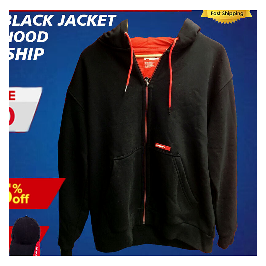 HILTI BLACK JACKET WITH HOOD