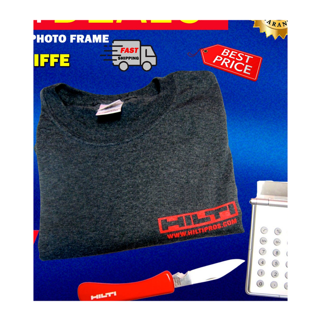HILTI - CALCULATOR / PHOTO FRAME, HILTI KNIFE, T-SHIRT