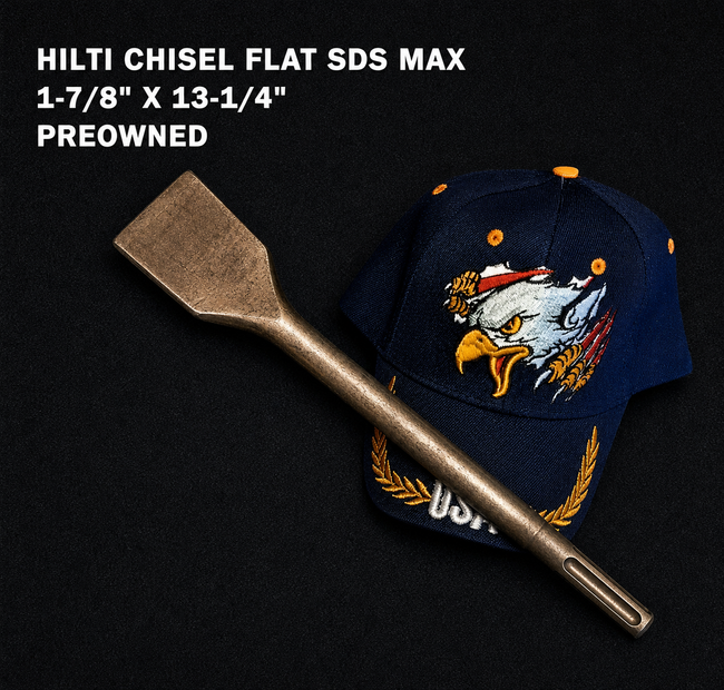 HILTI CHISEL FLAT SDS MAX 1-7/8" X 13-1/4", PREOWNED