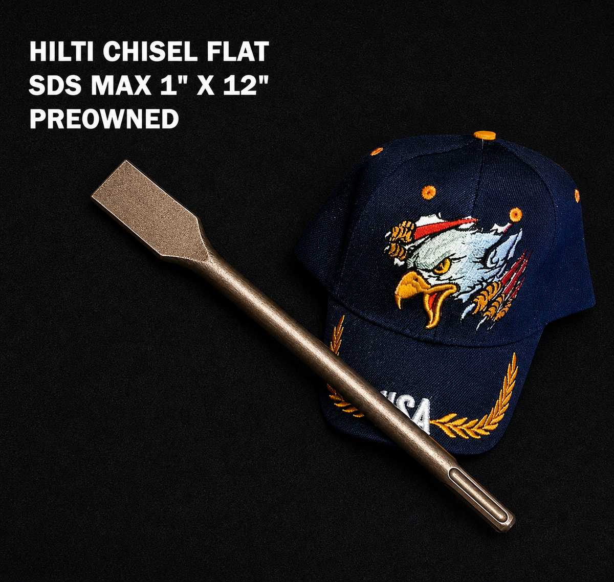 HILTI CHISEL FLAT SDS MAX 1" X 12" PREOWNED