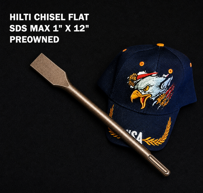 HILTI CHISEL FLAT SDS MAX 1" X 12" PREOWNED