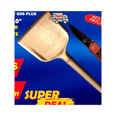HILTI CHISEL FLAT SDS PLUS 2-3/8" X 10" PREOWNED