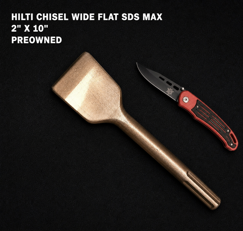 HILTI CHISEL WIDE FLAT SDS MAX 2" X 10" PREOWNED