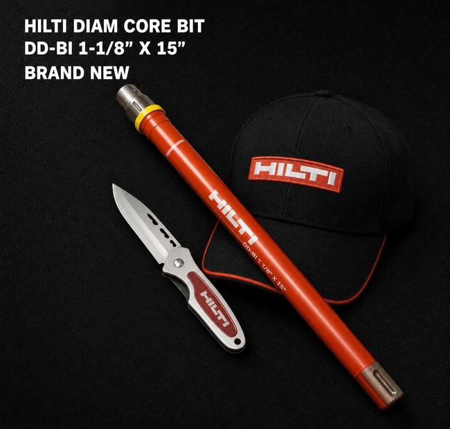 HILTI DIAM CORE BIT DD-BI 1-1/8" X 15", BRAND NEW