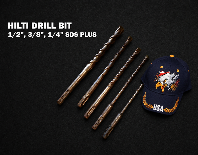 HILTI DRILL BIT 1/2", 3/8", 1/4" SDS PLUS