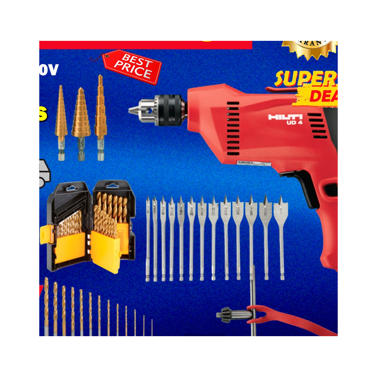 HILTI Drill UD 4 120V, BRAND NEW, FREE SET OF BITS