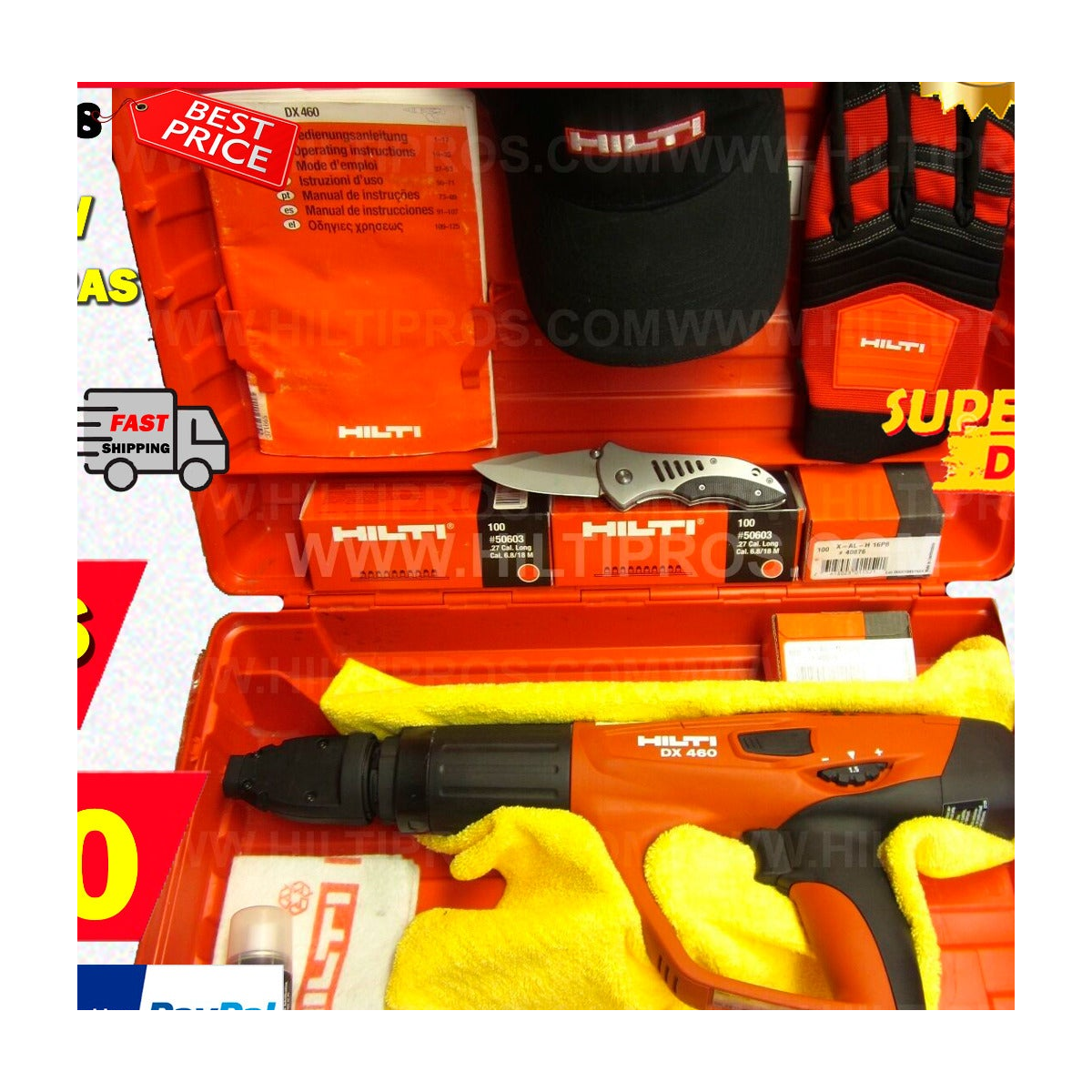 HILTI DX 460 F8, BRAND NEW, FREE HILTI EXTRAS