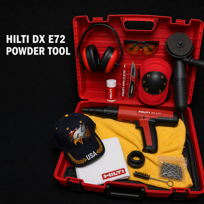 HILTI DX E72 POWDER ACTUATED TOOL, NEW