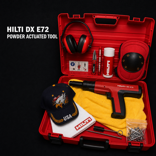 HILTI DX E72 POWDER ACTUATED TOOL, NEW