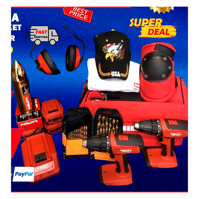 HILTI SFC 18-A, CONTRACTOR PACKET, NEW, 3 BAT, FREE THERMO, LOT EXTRA