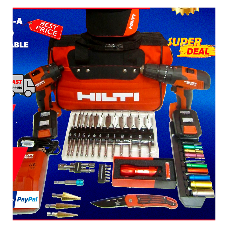 HILTI SFD & SF 2H-A DRILL COMBO, NEWEST MODEL, DURABLE, FREE EXTRAS