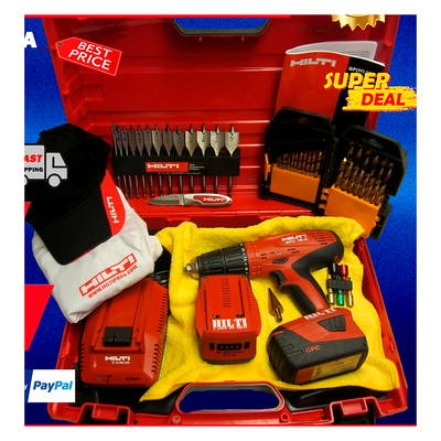 HILTI SFH 18-A DRILL SET WITH FREE EXTRAS, PREOWNED, ORIGINAL