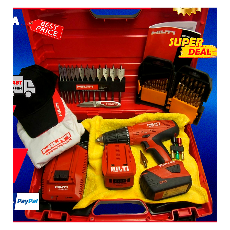 HILTI SFH 18-A DRILL SET WITH FREE EXTRAS, PREOWNED, ORIGINAL