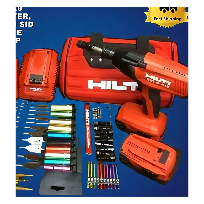 HILTI SID 8-A18 CORDLESS DRIVER, NEW, FREE HILTI SID 2-A, COMPLETE SET
