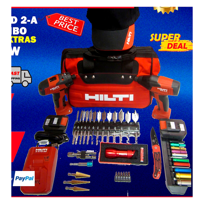 HILTI SID & SFD 2-A DRIVER COMBO, BRAND NEW, TONS OF FREE EXTRAS