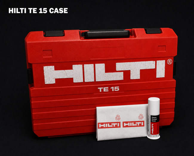 HILTI TE 15 CASE (THIS IS ONLY CASE), PREOWNED, HILTI GREASE INCLUDED