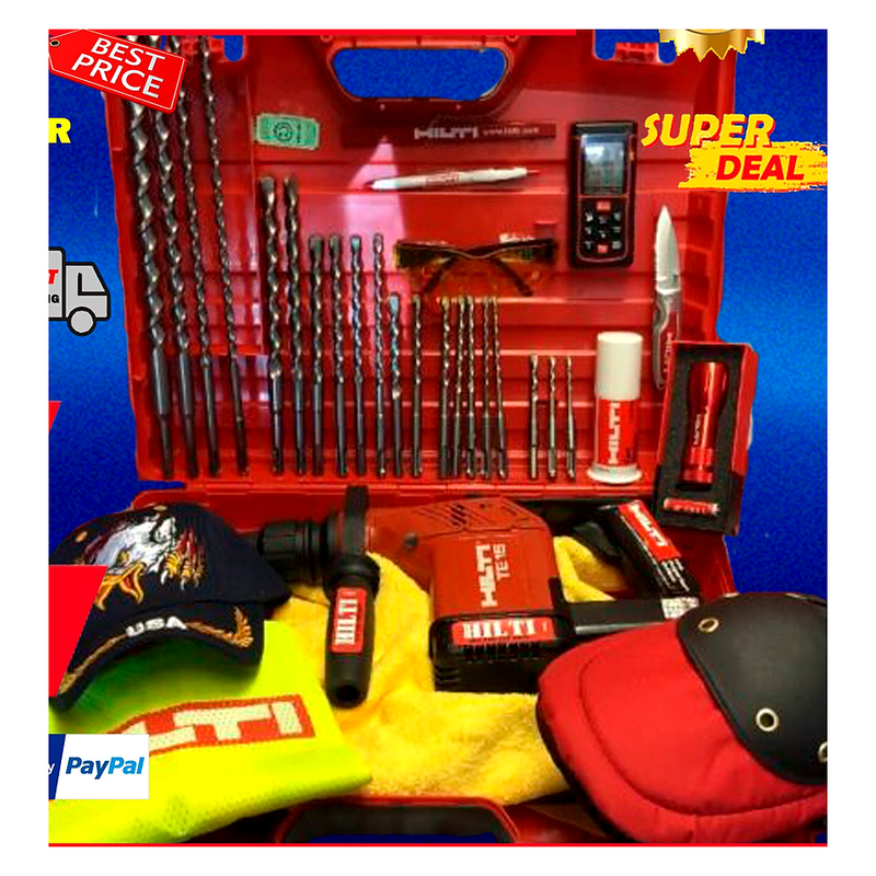 HILTI TE 15 HAMMER DRILL, FREE EXTRAS