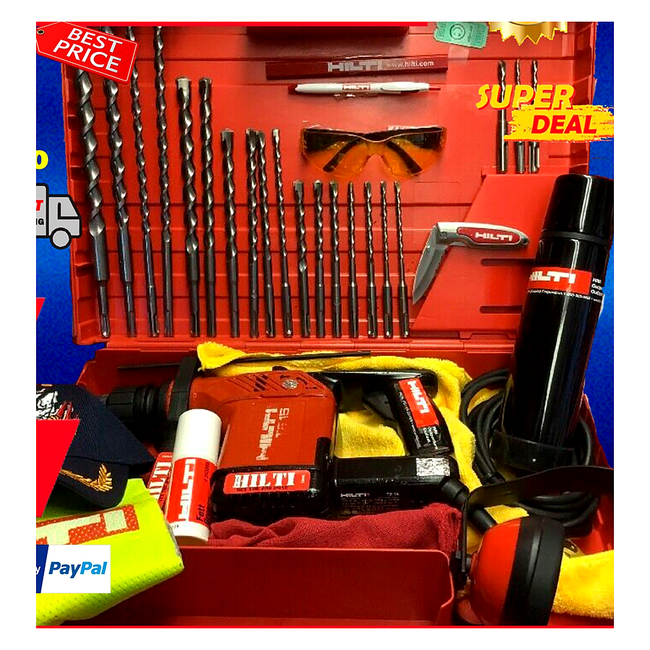 HILTI TE 15 HAMMER DRILL, PREOWNED, FREE HILTI THERMO