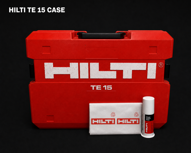 HILTI TE 15 (ONLY CASE) ORIGINAL, PREOWNED, FREE HILTI GREASE