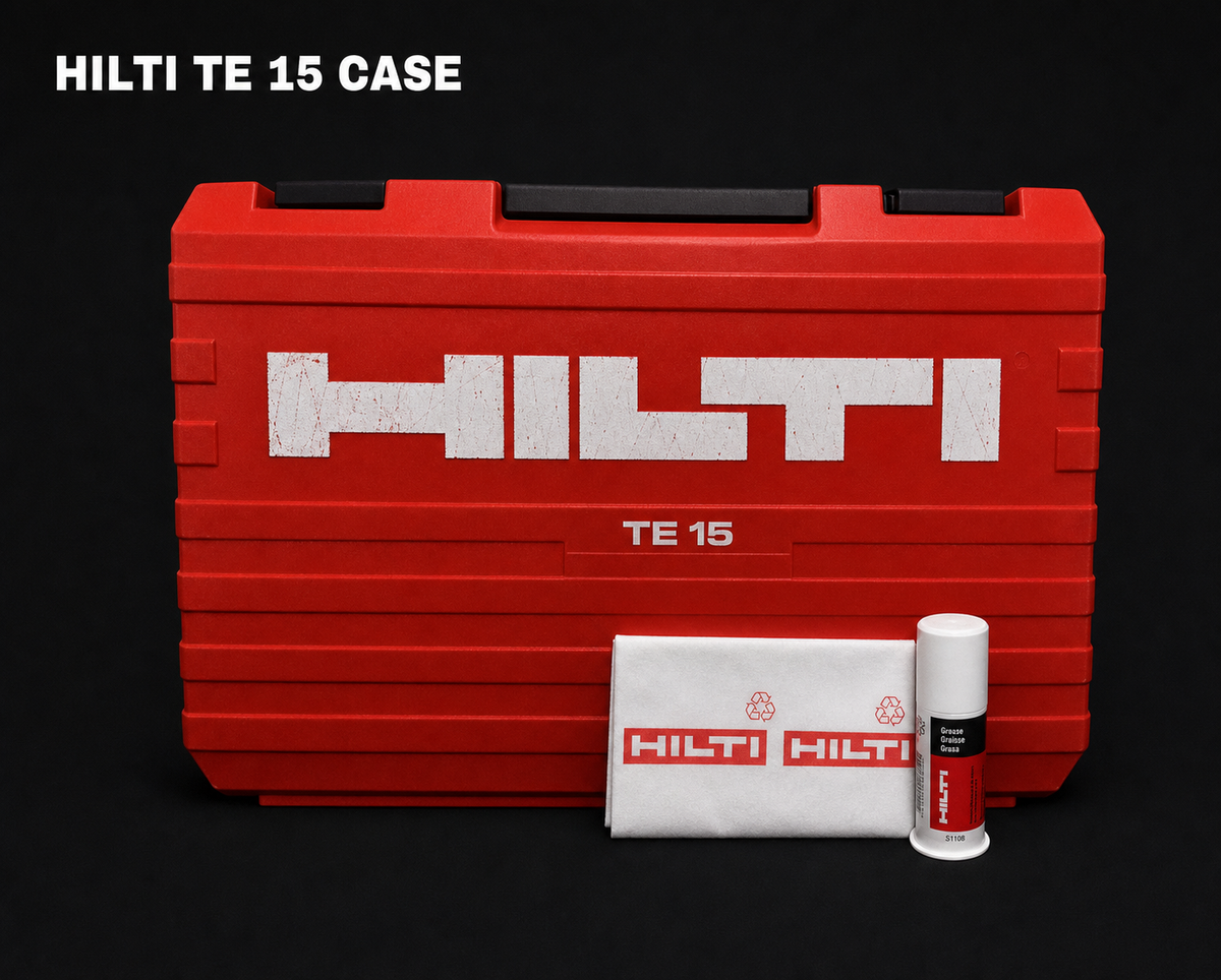 HILTI TE 15 (ONLY CASE) ORIGINAL, PREOWNED, STRONG, FREE HILTI GREASE
