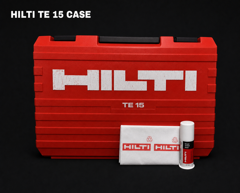 HILTI TE 15 (ONLY CASE) ORIGINAL, PREOWNED, STRONG, FREE HILTI GREASE