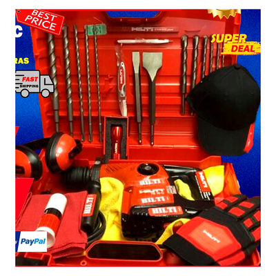 HILTI TE 16-C DRILL, PREOWNED, LOADED WITH FREE EXTRAS