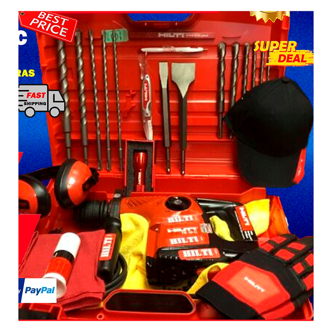 HILTI TE 16-C DRILL, PREOWNED, LOADED WITH FREE EXTRAS