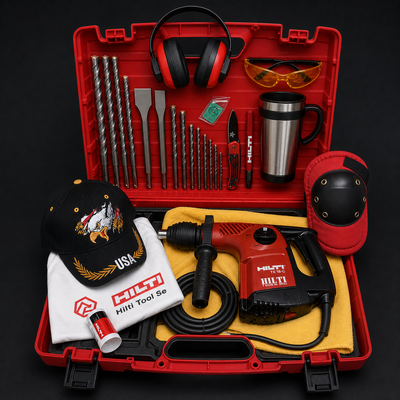 HILTI TE 16-C, PREOWNED, FREE MUG, BITS, T-SHIRT, MORE