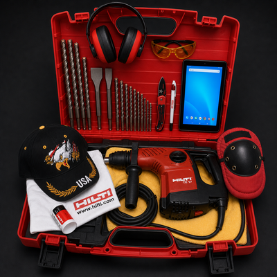 HILTI TE 17 GREAT CONDITION, FREE TABLET, BITS AND EXTRAS
