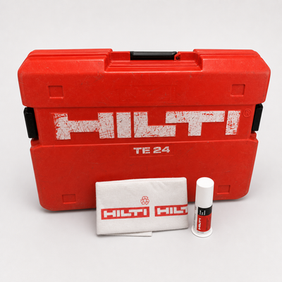 HILTI TE 24 CASE, PREOWNED, ORIGINAL, FREE HILTI GREASE INCLUDED