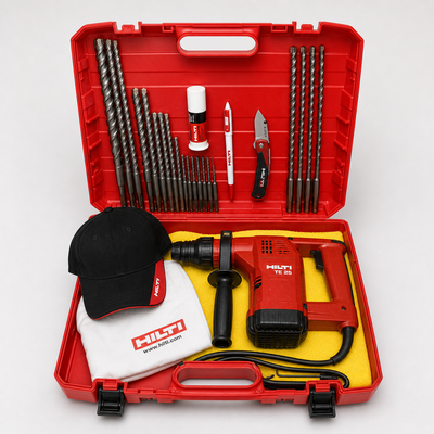 HILTI TE 25, PREOWNED, FREE BITS AND A LOT OF EXTRAS