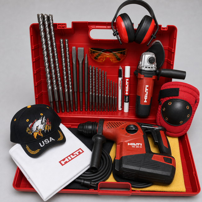 HILTI TE 30-C HAMMER DRILL, PREOWNED, MADE IN GERMANY, FREE GRINDER