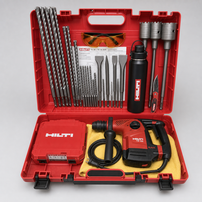 HILTI TE 35, EXCELLENT CONDITION, FREE BITS & CHISEL, THERMO BOTTLE