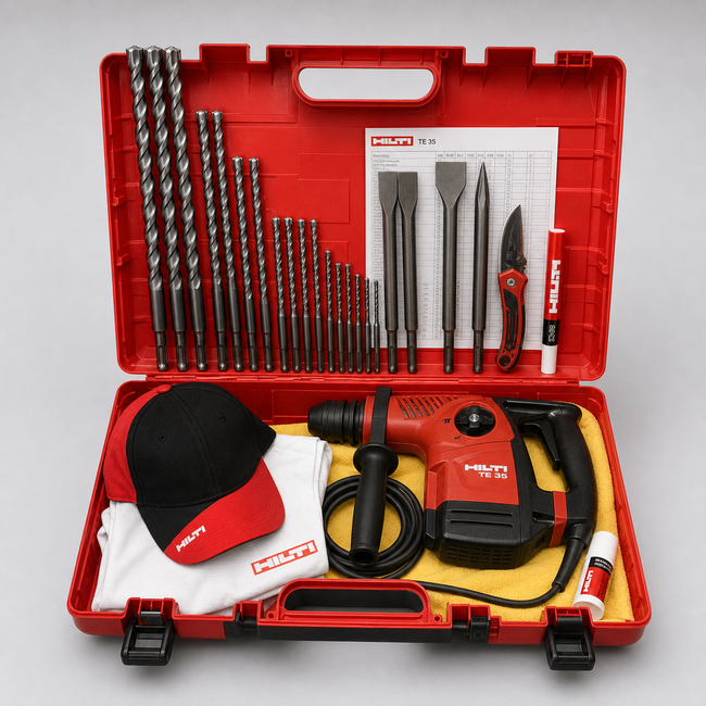 HILTI TE 35, GREAT CONDITION, ORIGINAL, STRONG, FREE EXTRAS